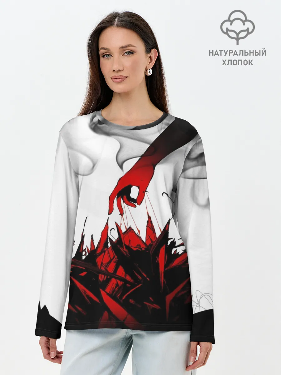 Лонгслив женский. Хлопок / SCP 162
