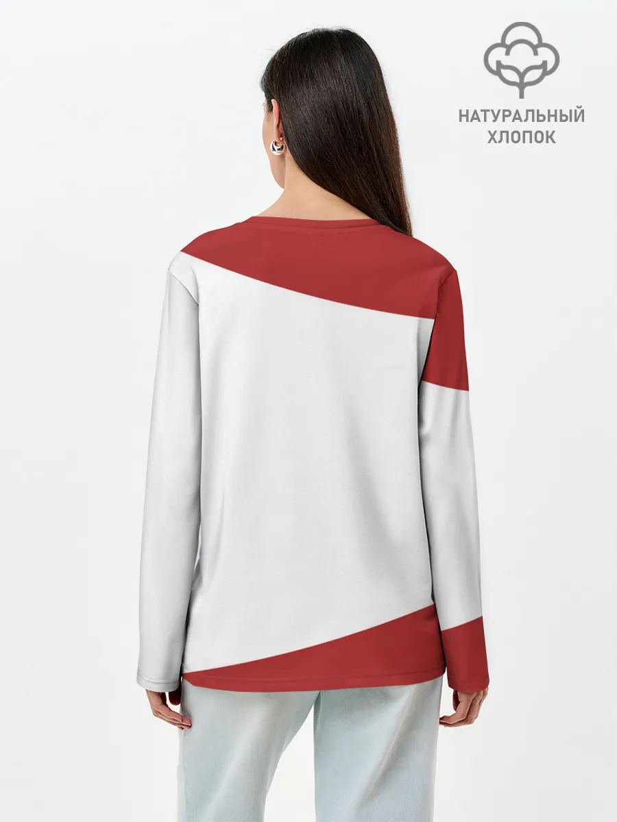 Лонгслив женский. Хлопок / Ягуар - Racing