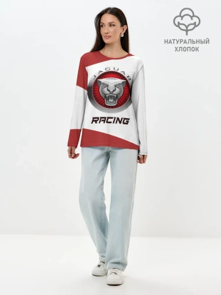 Лонгслив женский. Хлопок / Ягуар - Racing