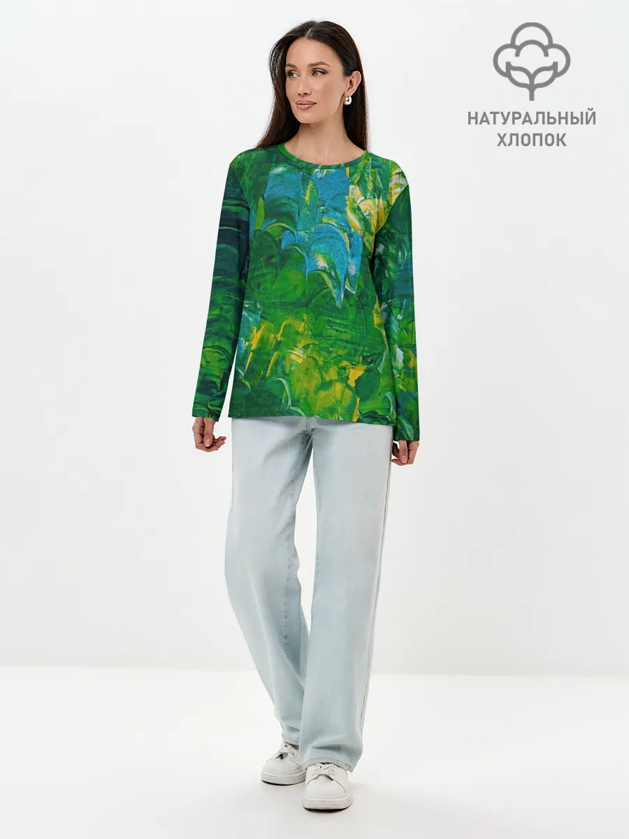 Лонгслив женский. Хлопок / Я вижу