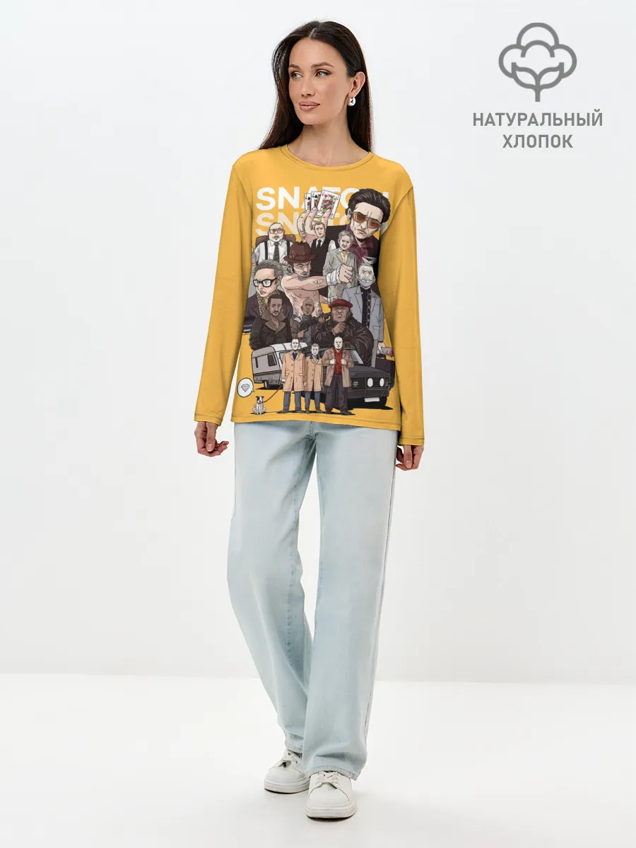 Лонгслив женский. Хлопок / Большой куш