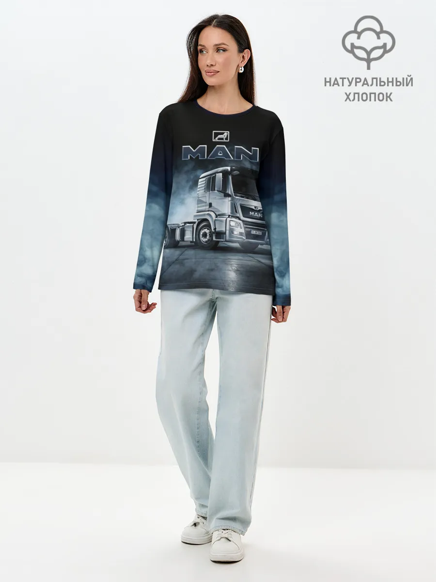 Лонгслив женский. Хлопок / Man фура