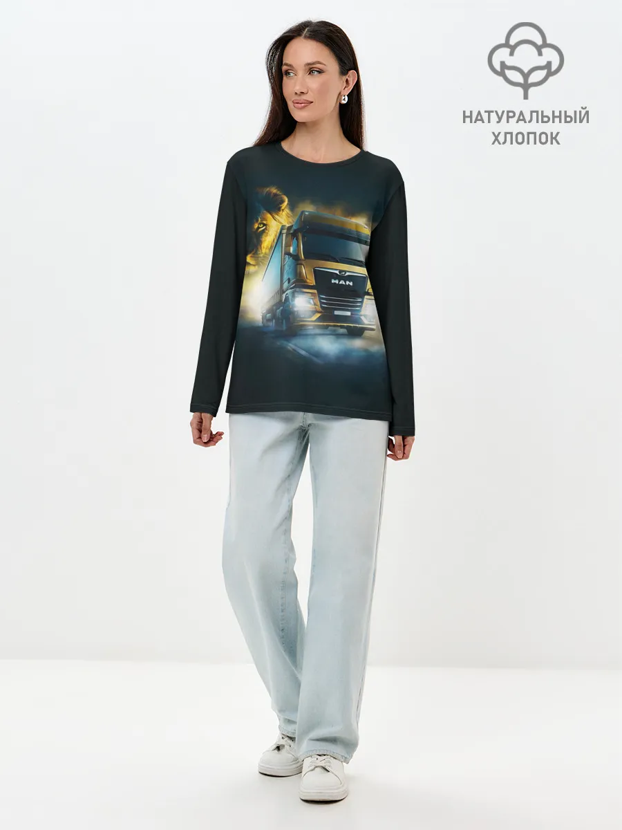 Лонгслив женский. Хлопок / Man Leon