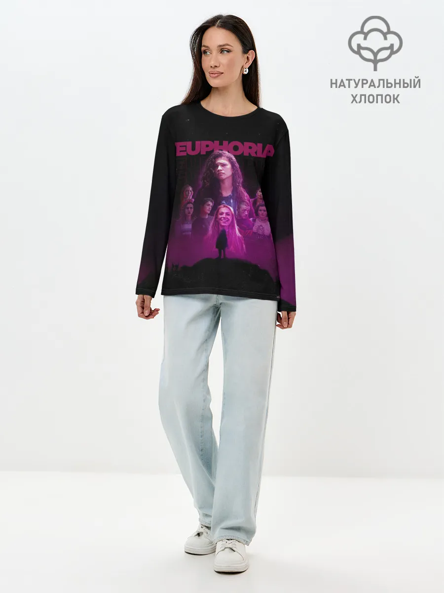 Лонгслив женский. Хлопок / Euphoria team