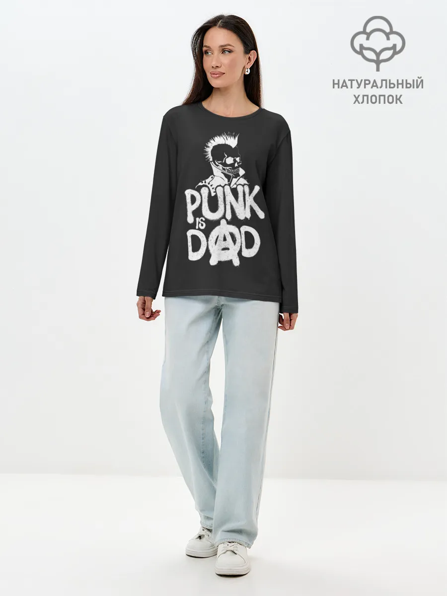 Лонгслив женский. Хлопок / Граффити Панки