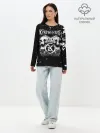 Лонгслив женский. Хлопок / Кукрыниксы черепа