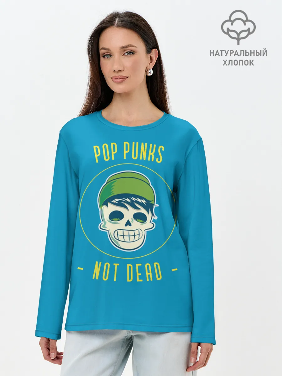 Лонгслив женский. Хлопок / Pop punk fan