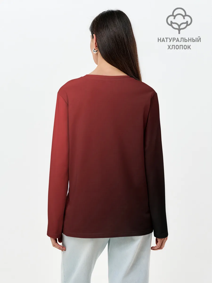 Лонгслив женский. Хлопок / Падение комет