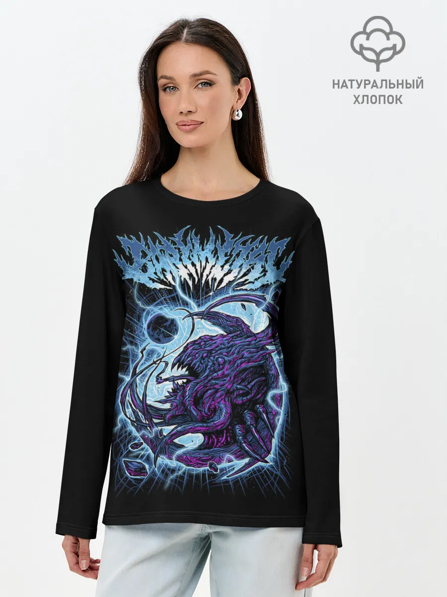Лонгслив женский. Хлопок / BabyMetal Monster