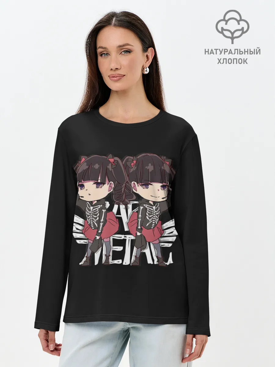 Лонгслив женский. Хлопок / Судзука и Юи