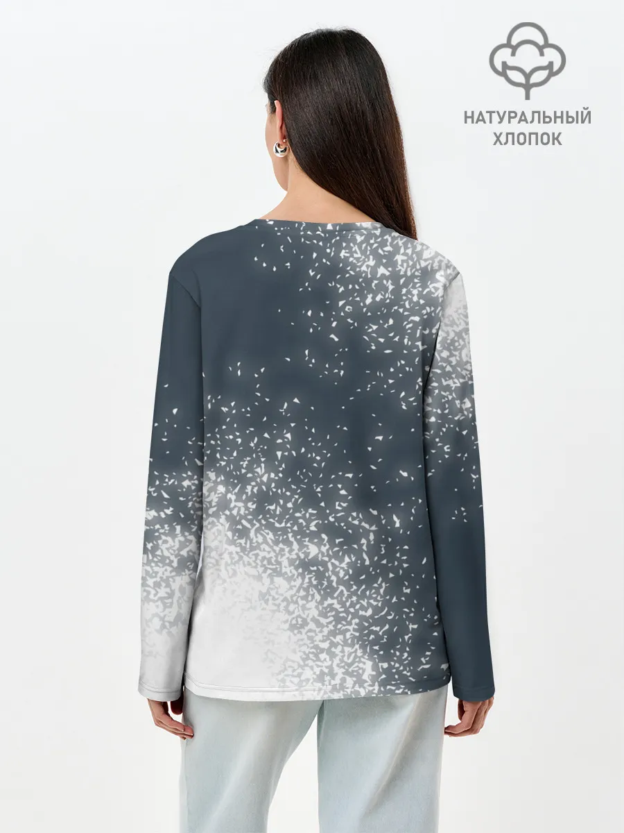 Лонгслив женский. Хлопок / Мазда - Спрей