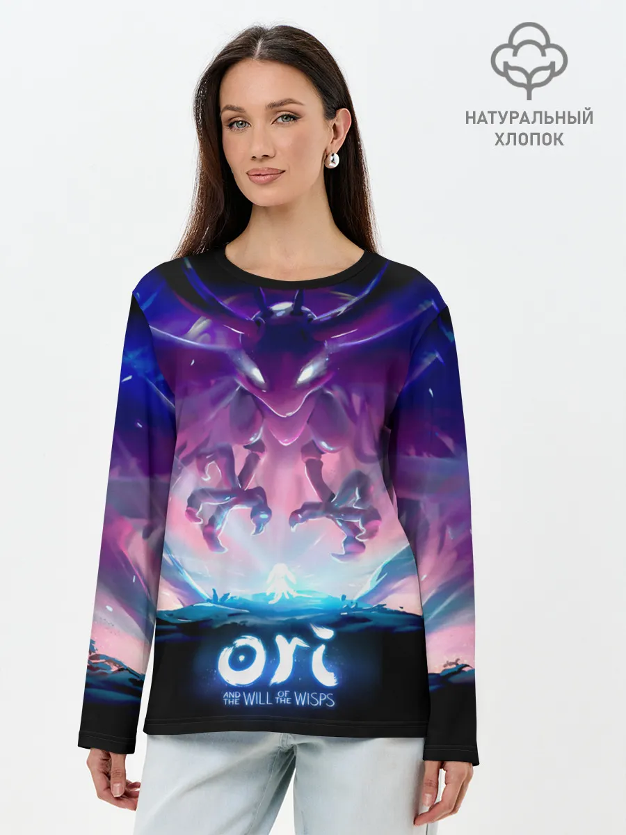 Лонгслив женский. Хлопок / Shriek ori