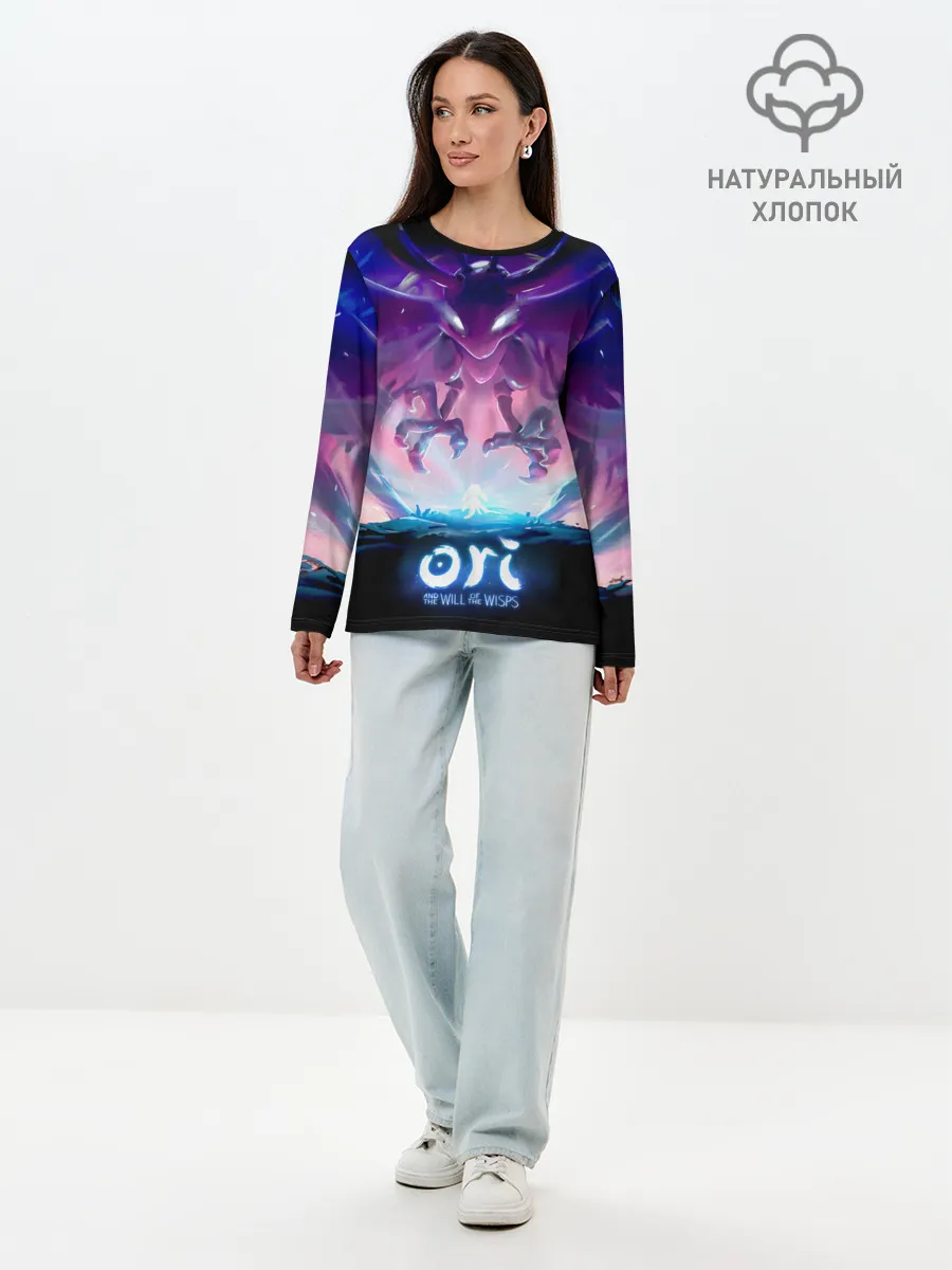 Лонгслив женский. Хлопок / Shriek ori