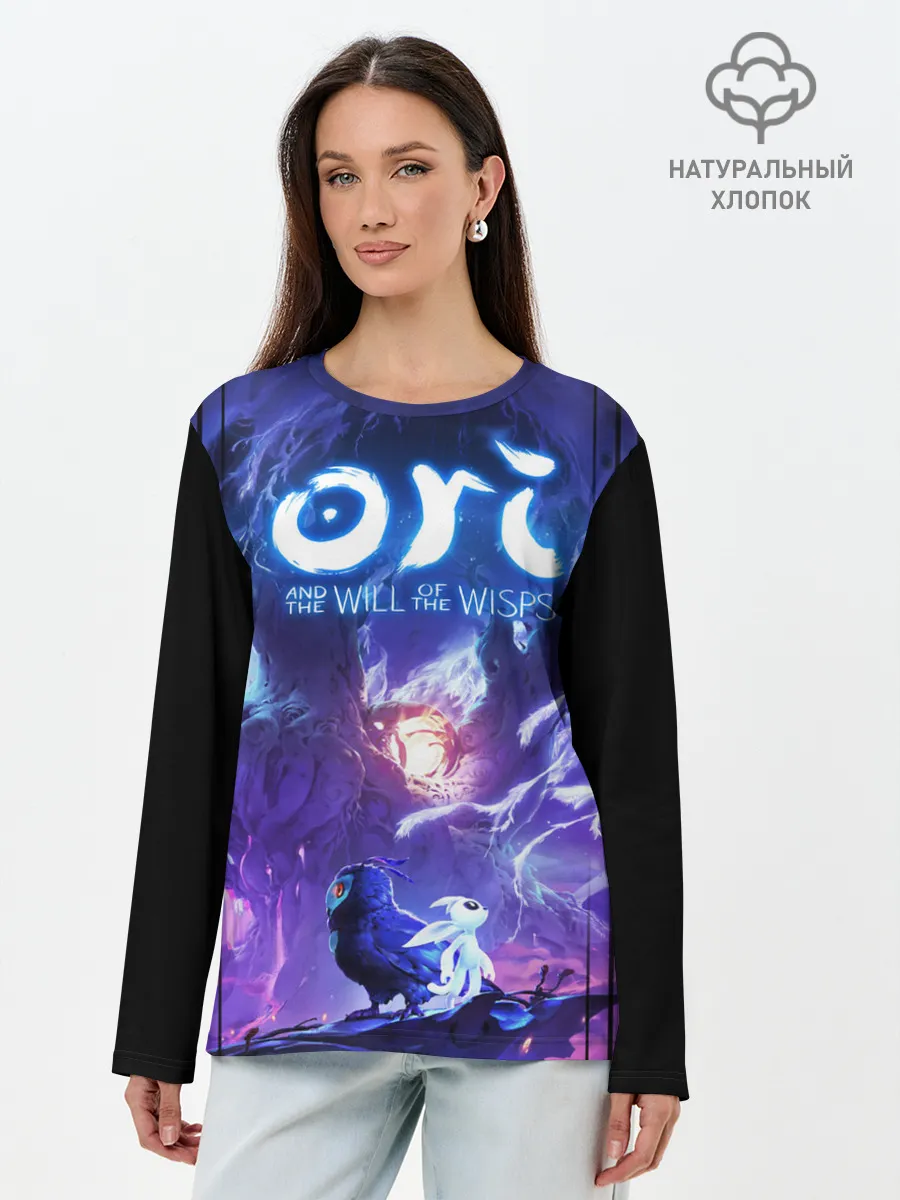 Лонгслив женский. Хлопок / Ори и Ку