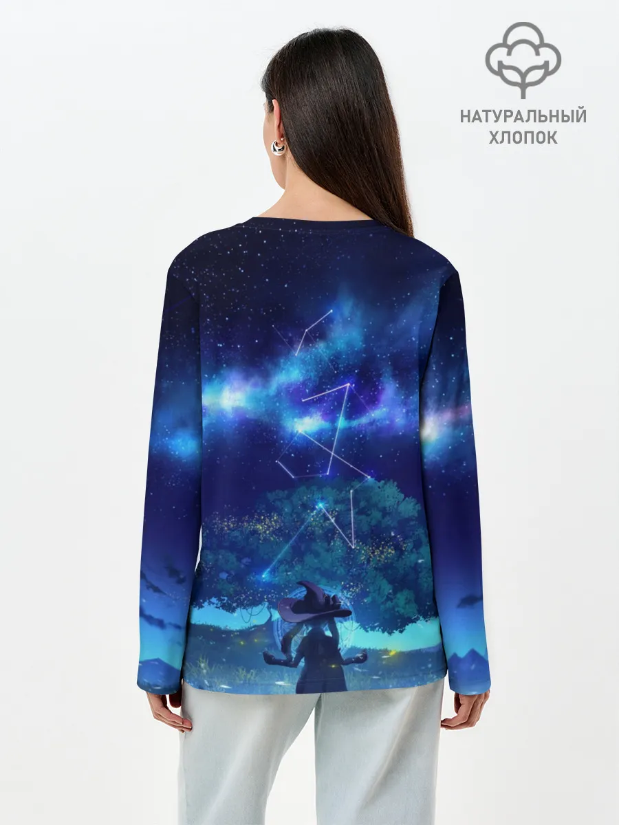 Лонгслив женский. Хлопок / MONA GENSHIN IMPACT