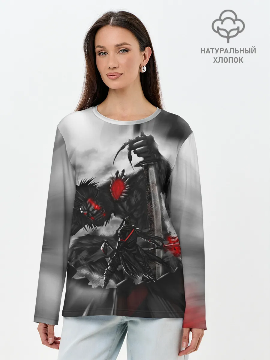 Лонгслив женский. Хлопок / Sekiro shadows die twice