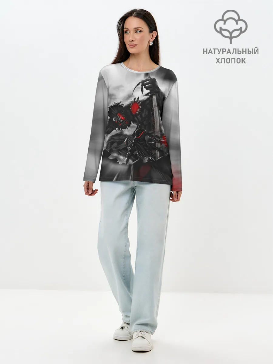 Лонгслив женский. Хлопок / Sekiro shadows die twice