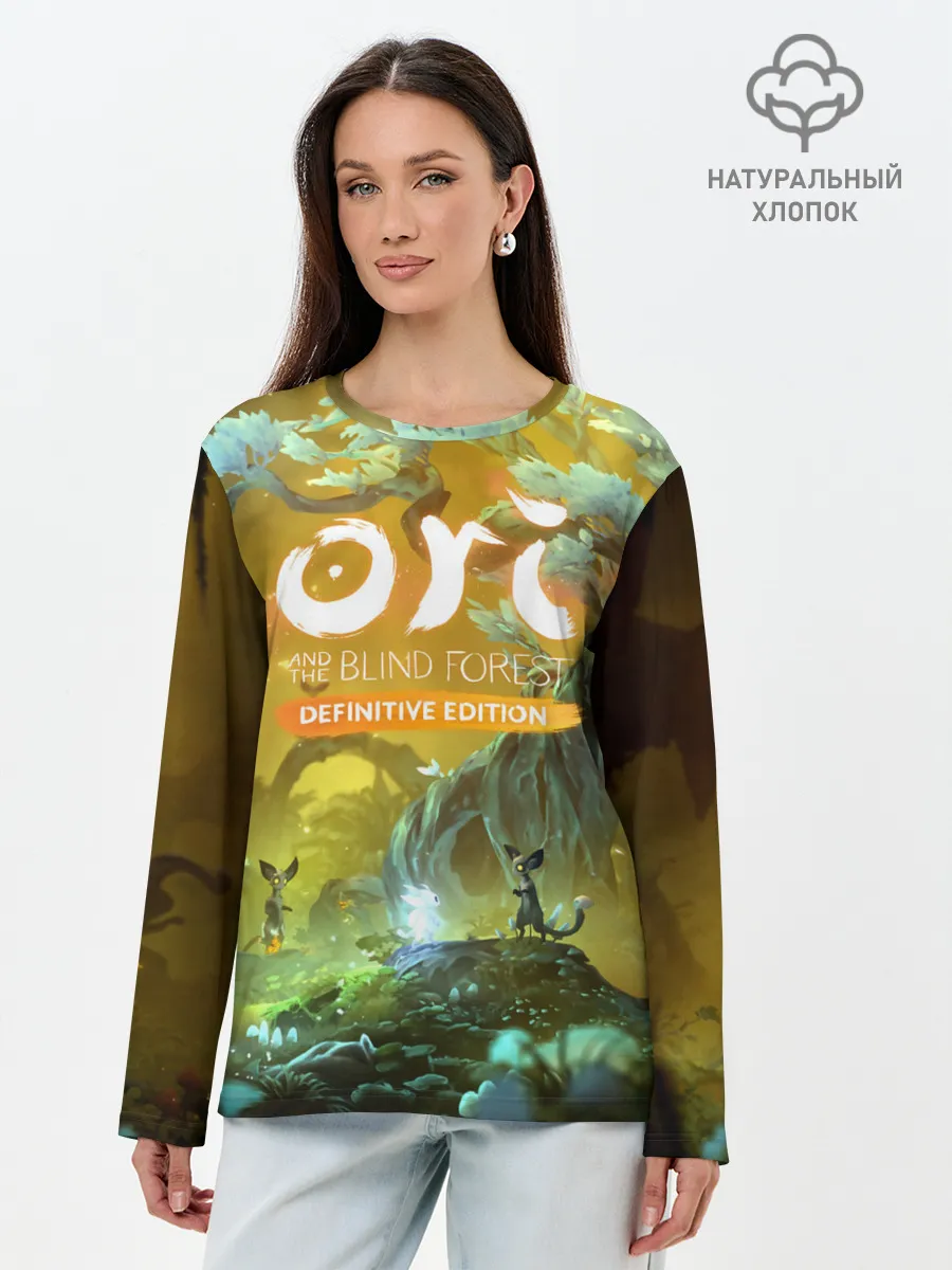 Лонгслив женский. Хлопок / Ori and the Will of the Wisps