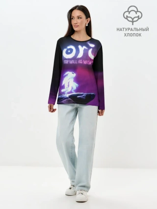 Лонгслив женский. Хлопок / Ori and the Will of the Wisps