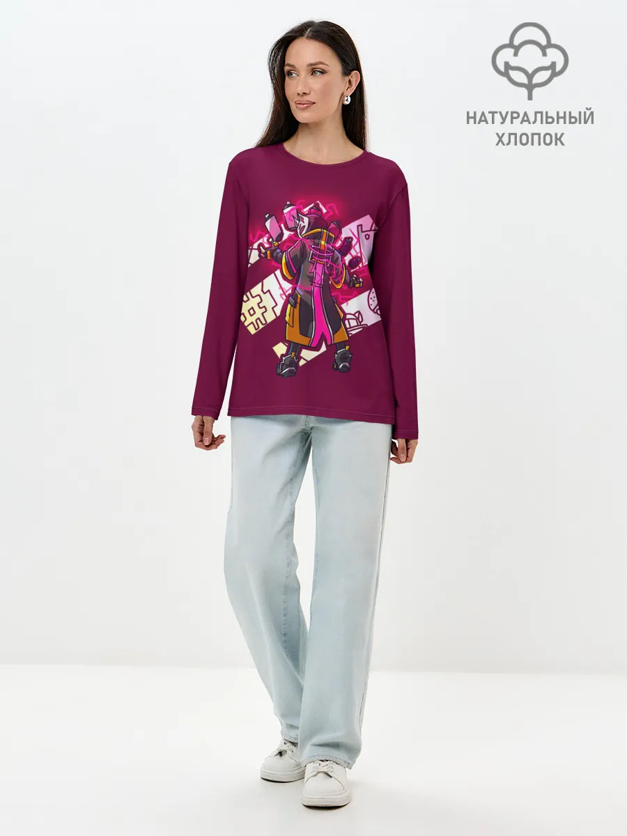 Лонгслив женский. Хлопок / Fortnite