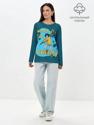 Лонгслив женский. Хлопок / Wonder Egg Priority