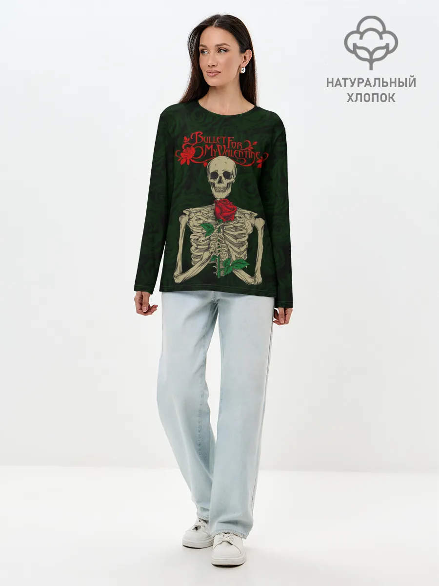 Лонгслив женский. Хлопок / Bullet For My Valentine