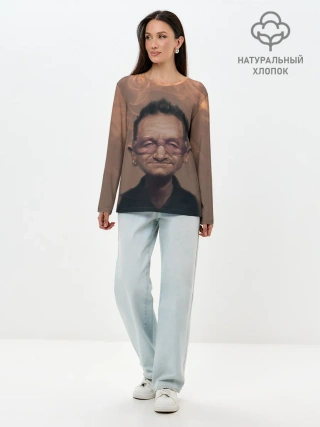 Лонгслив женский. Хлопок / БОНО | U2 | Ю ТУ