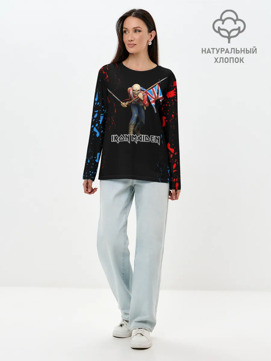 Лонгслив женский. Хлопок / IRON MAIDEN | АЙРОН МЕЙДЕН