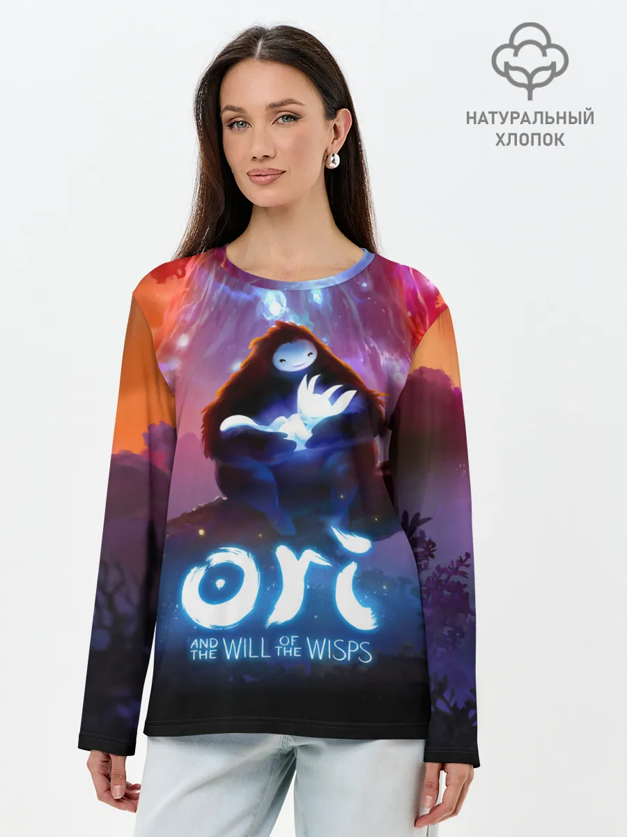 Лонгслив женский. Хлопок / Ori and the Will of the Wisps