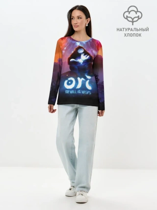 Лонгслив женский. Хлопок / Ori and the Will of the Wisps