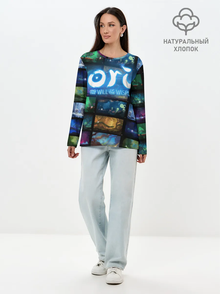 Лонгслив женский. Хлопок / Ori and the Will of the Wisps