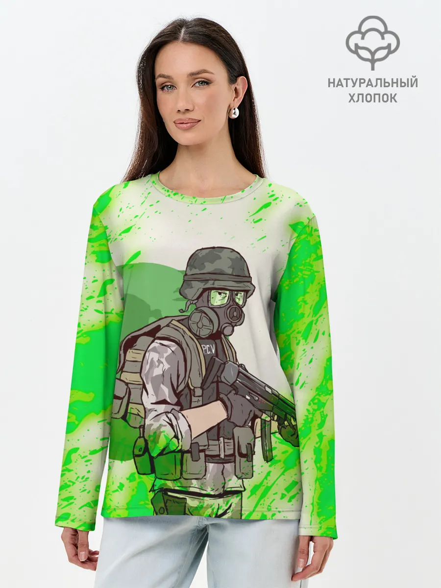 Лонгслив женский. Хлопок / Opposing Force | HL