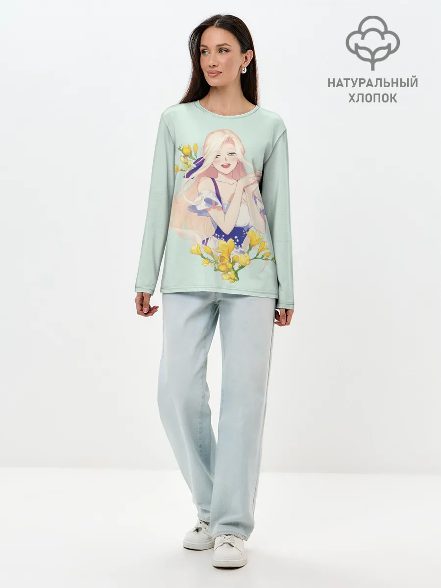 Лонгслив женский. Хлопок / Naui Manyeo