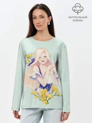 Лонгслив женский. Хлопок / Naui Manyeo