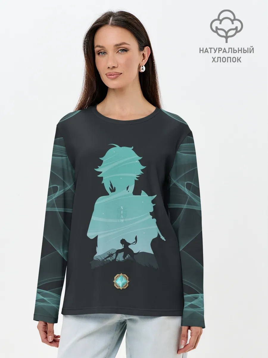 Лонгслив женский. Хлопок / XIAO | СЯО | ГЕНШИН