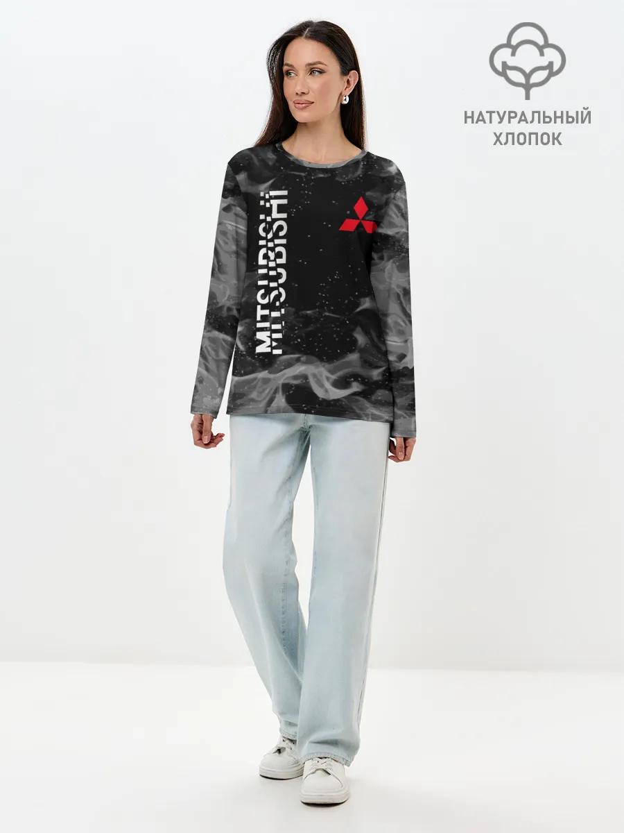 Лонгслив женский. Хлопок / MITSUBISHI | ОГОНЬ
