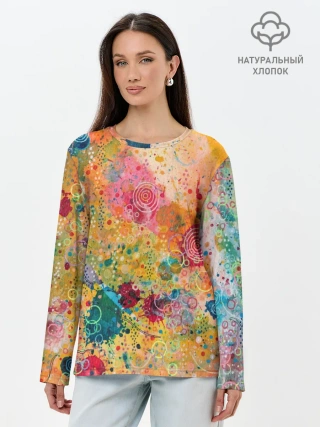 Лонгслив женский. Хлопок / Мои эмоции