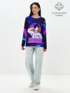 Лонгслив женский. Хлопок / КУРОО ТЕЦУРО / TETSURO / NEON