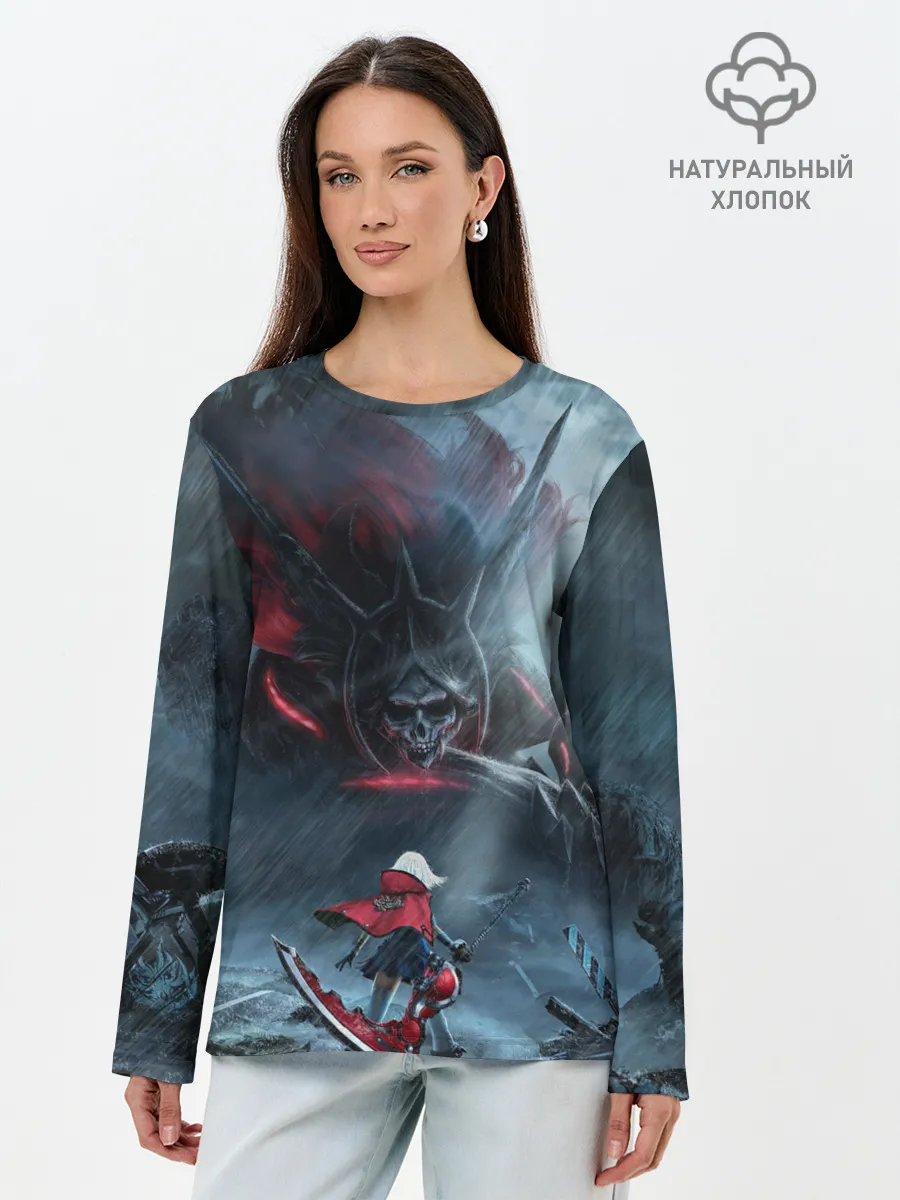 Лонгслив женский. Хлопок / Ай | Хранительница могил