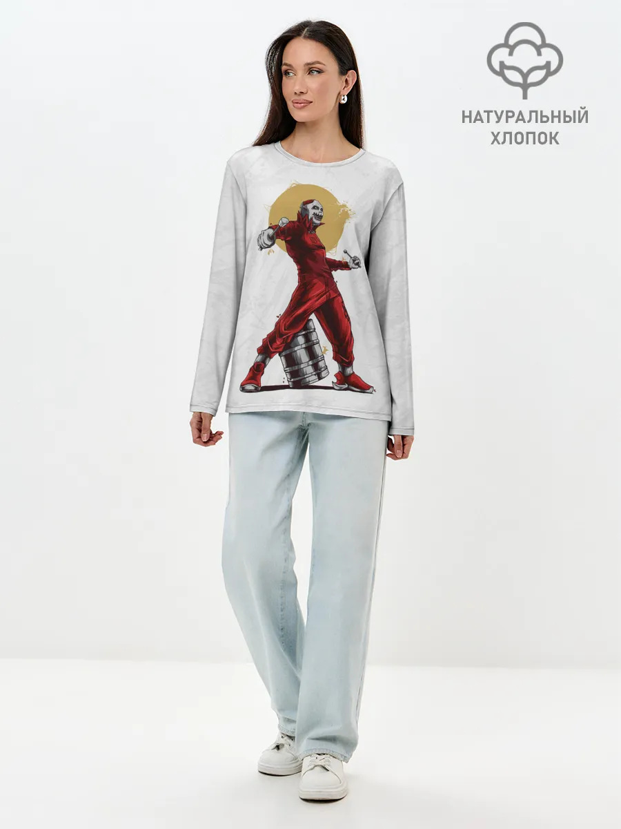 Лонгслив женский. Хлопок / JOES JORDISON | SLIPKNOT | СЛИПКНОТ