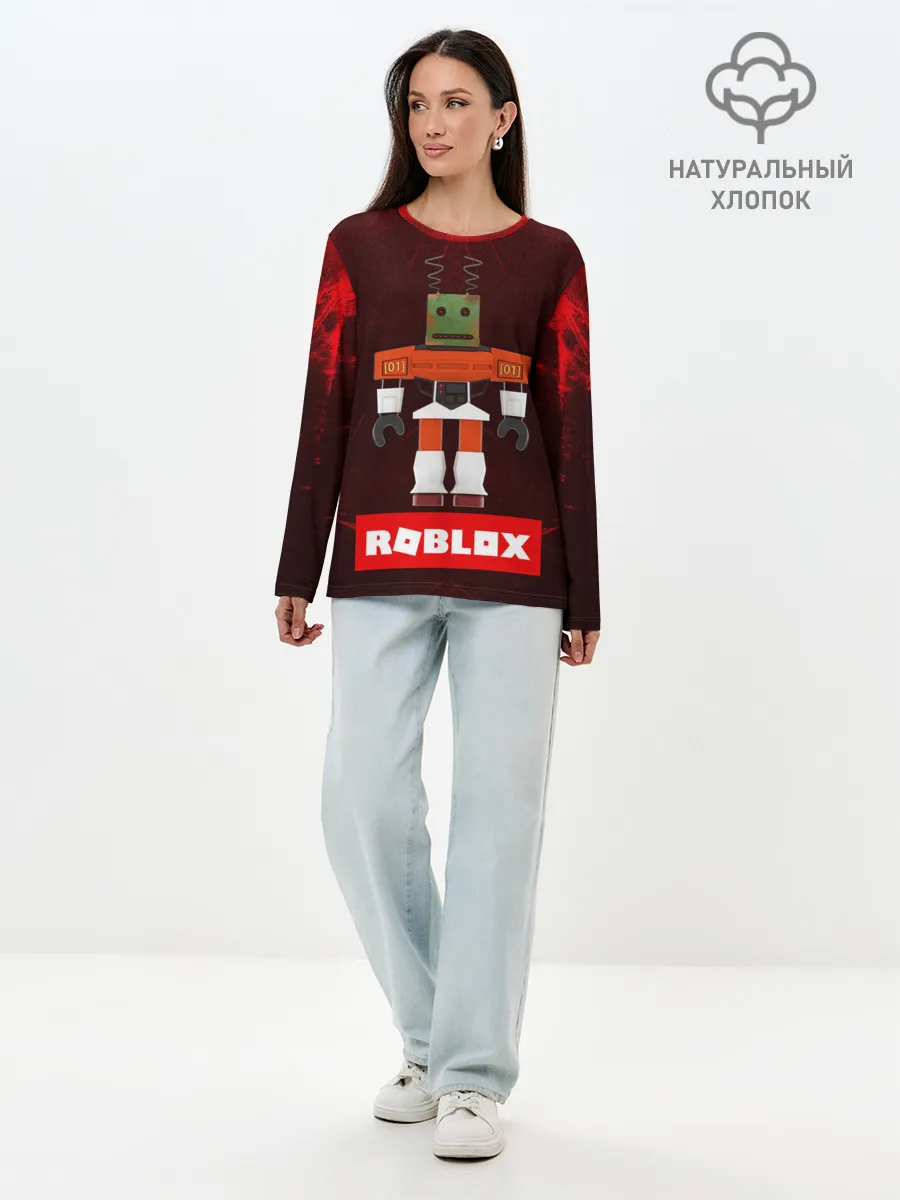 Лонгслив женский. Хлопок / ROBLOX | РОБЛОКС