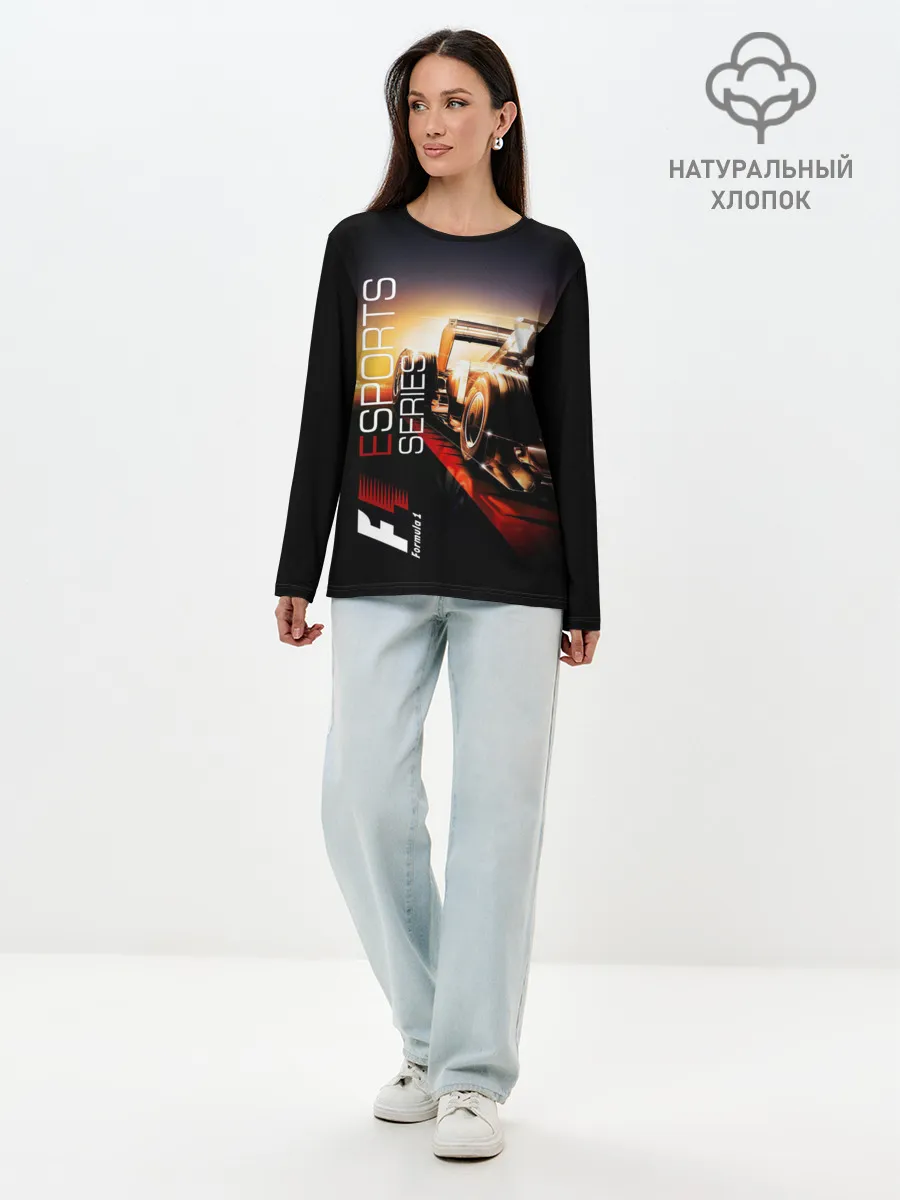 Лонгслив женский. Хлопок / FORMULA 1