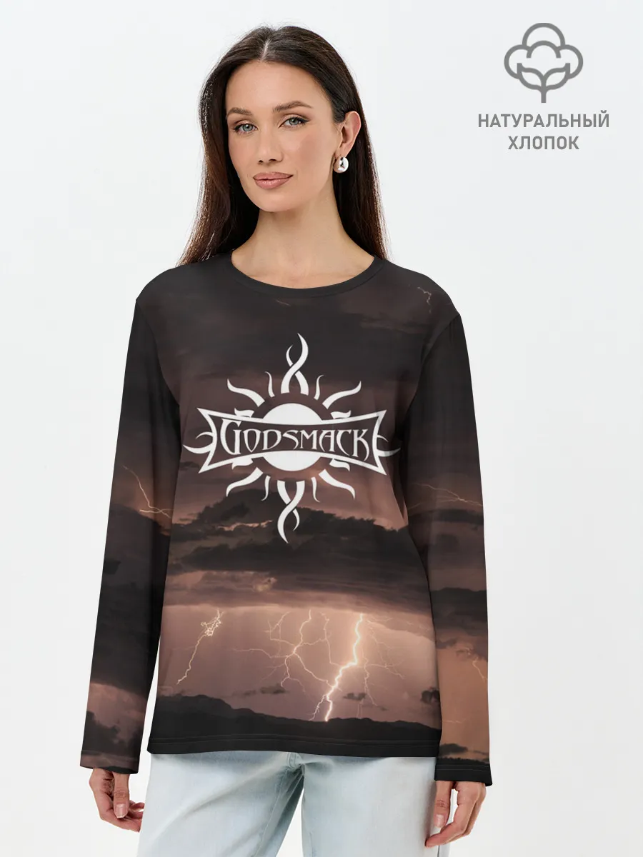 Лонгслив женский. Хлопок / GODSMACK | ГОДСМАК