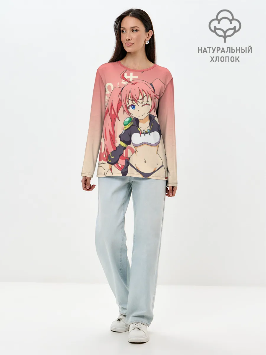 Лонгслив женский. Хлопок / TenSura, Милим