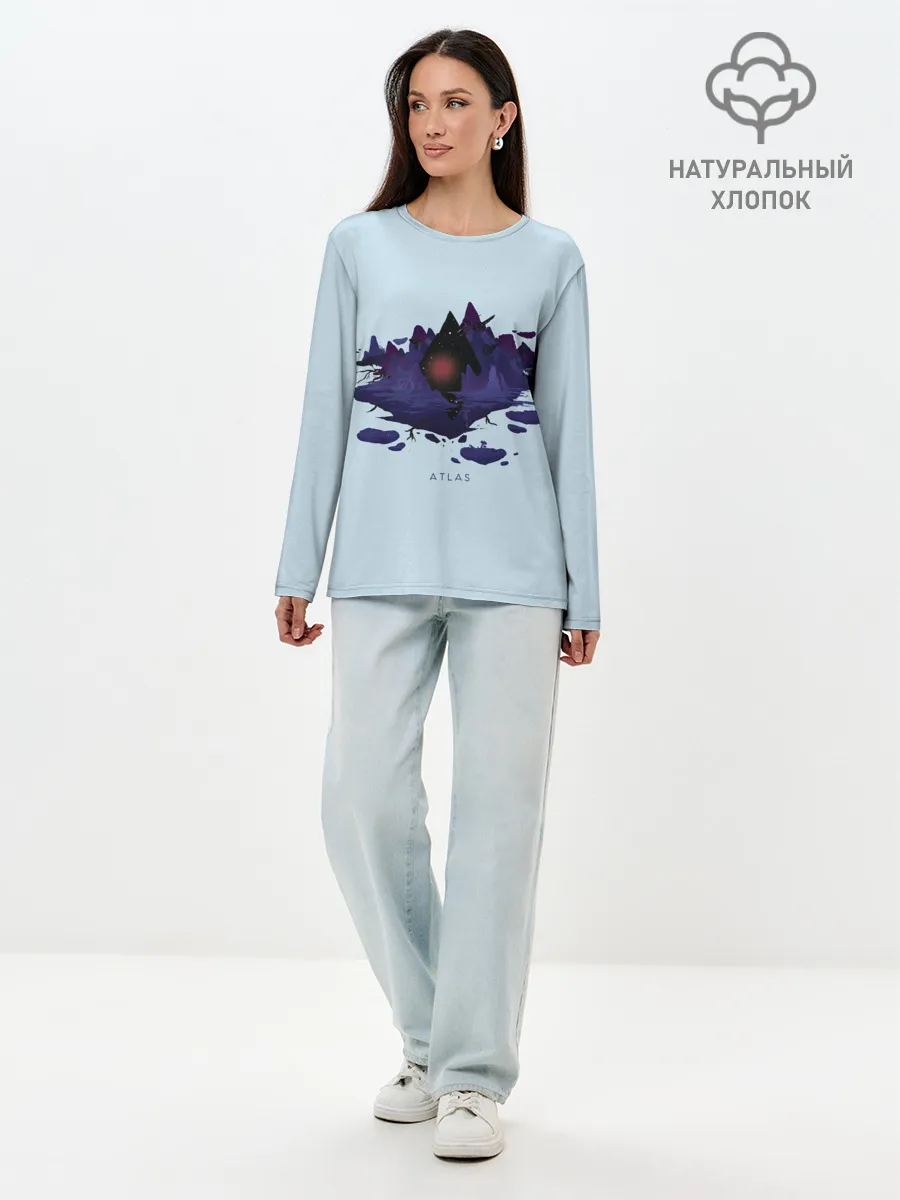 Лонгслив женский. Хлопок / Atlas