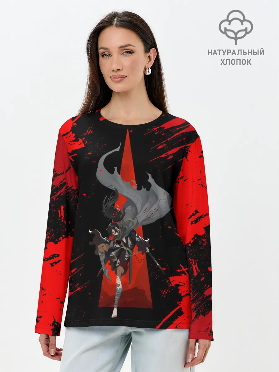 Лонгслив женский. Хлопок / Хяккимару | Dororo | Дороро