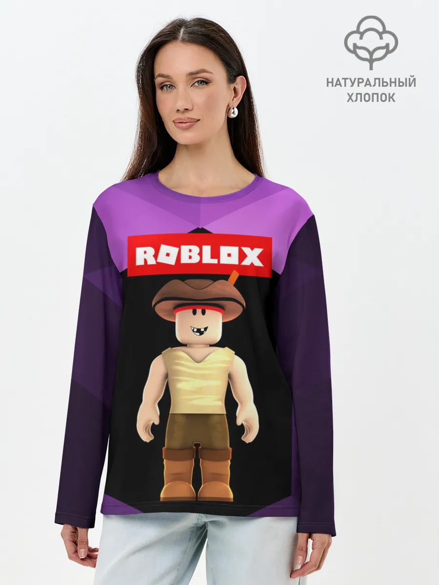 Лонгслив женский. Хлопок / ROBLOX | РОБЛОКС
