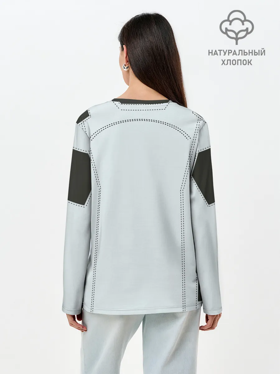 Лонгслив женский. Хлопок / Скафандр SpaсeX