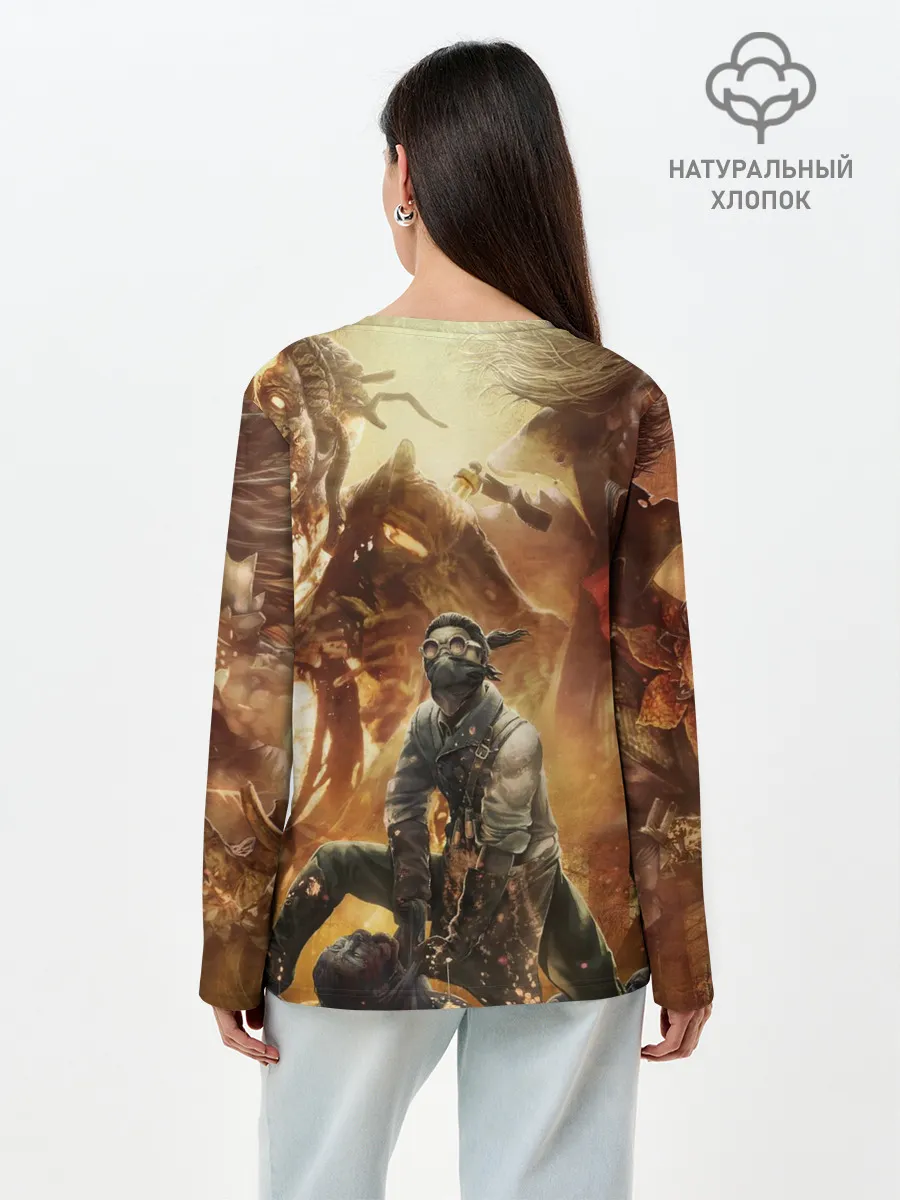 Лонгслив женский. Хлопок / Dead by Daylight убийцы