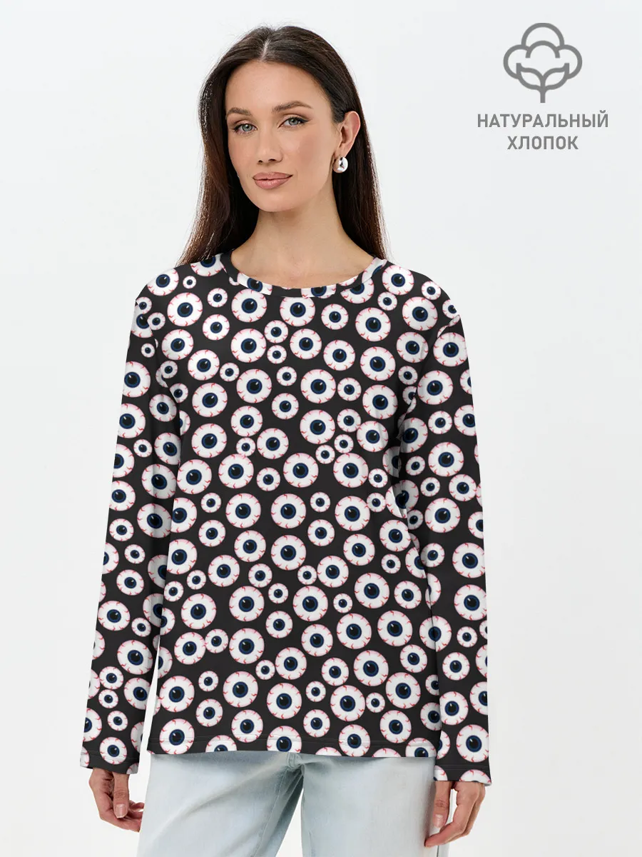 Лонгслив женский. Хлопок / Зоркий глаз